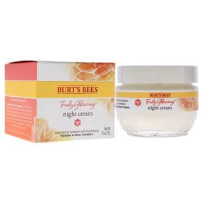 img 2 attached to 🌙 Burt's Bees Truly Glowing Night Cream 1.8oz - Unisex, White (I0115908)