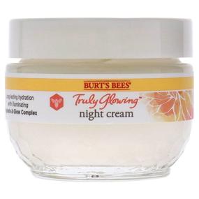 img 3 attached to 🌙 Burt's Bees Truly Glowing Night Cream 1.8oz - Unisex, White (I0115908)