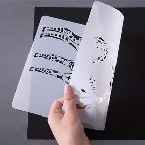 img 1 attached to 🐾 Veiai Animal Stencil: 10PCS Templates for Craft Drawing, Painting & Scrapbooking - Perfect for Cards, Scrapbooks, and Wall Art!