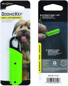 img 2 attached to Compact Pet Hair & Lint Remover 🐾 - Nite Ize DoohicKey Hair, Portably Clips to Keychain