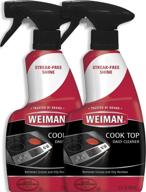 🧼 weiman ceramic and glass cooktop cleaner - 12 oz (2 pack) - daily use professional kitchen cooktop cleaner and polish for induction cooktops logo