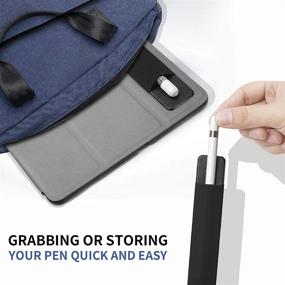 img 1 attached to 🖊️ BoxWave Stylus Pouch for Remarkable 2 - Portable Self-Adhesive Stylus Holder in Jet Black