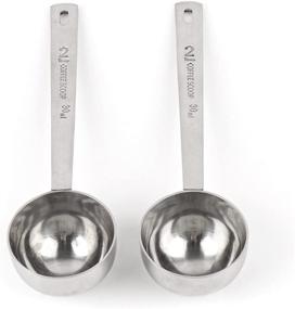 img 4 attached to AUEAR Stainless Steel Coffee Measuring Scoop Set - 2 Tablespoon Long Handle Spoon, 30 ml (Silver) – 304 Endurance Metal