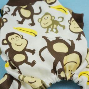 img 2 attached to Stay Stylish and Cozy with Fitwarm Soft Cotton Adorable Monkey Dog Pajamas Shirt Pet Clothes in Brown