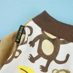 img 1 attached to Stay Stylish and Cozy with Fitwarm Soft Cotton Adorable Monkey Dog Pajamas Shirt Pet Clothes in Brown