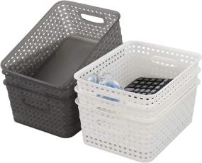 img 4 attached to Parlynies Transparent Organization Baskets Plastic
