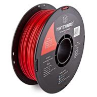 🔴 hatchbox 3d pla 1kg3 red filament: enhanced dimensional accuracy for high-quality prints logo