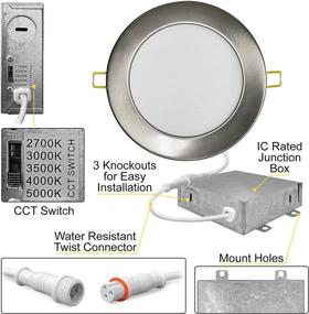 img 2 attached to Upgrade Your Space with NUWATT Dimmable Ceiling Recessed Downlights