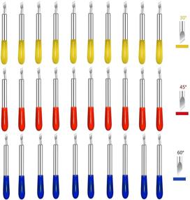 img 4 attached to ✂️ 30PCS Cricut Blades for Explore Air 2 and Maker - Deep Cut Vinyl Cutting Machine Replacements