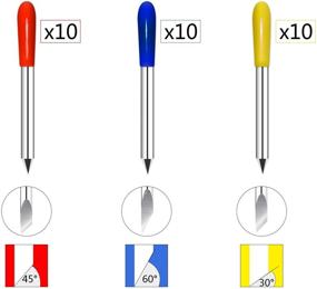 img 3 attached to ✂️ 30PCS Cricut Blades for Explore Air 2 and Maker - Deep Cut Vinyl Cutting Machine Replacements