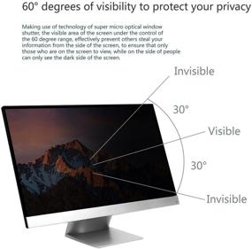 img 1 attached to Удобный экран для сокрытия информации на компьютере для мониторов 26-27 дюймов с соотношением сторон 16:10 и 16:9, включая мониторы 26 и 27 дюймов - Антибликовый от GeckoCare.