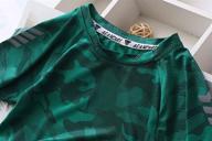 👕 jellyuu boys summer clothing sets: camouflage t-shirt and shorts sportswear - quick-dry 2pcs (3-13years) logo