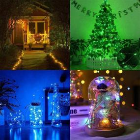 img 1 attached to 🎄 Ollny Fairy Lights 100 LEDs 33ft String Lights 16 Colors Changing USB Powered Christmas Lights with Remote Silver Wire for Bedroom Indoor Wedding Patio Party Waterproof Decoration