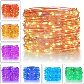 img 4 attached to 🎄 Ollny Fairy Lights 100 LEDs 33ft String Lights 16 Colors Changing USB Powered Christmas Lights with Remote Silver Wire for Bedroom Indoor Wedding Patio Party Waterproof Decoration