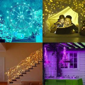 img 2 attached to 🎄 Ollny Fairy Lights 100 LEDs 33ft String Lights 16 Colors Changing USB Powered Christmas Lights with Remote Silver Wire for Bedroom Indoor Wedding Patio Party Waterproof Decoration