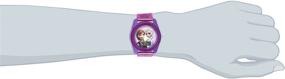 img 1 attached to ⌚ Disney's Frozen Kids' Digital Watch with Elsa and Anna, Purple Casing, Pink Strap, Easy Buckle, Safe for Children - Model: FZN3598