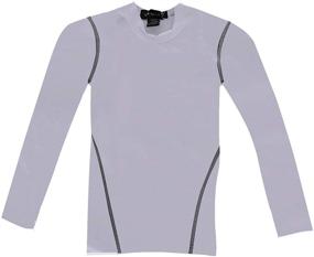 img 3 attached to 1 or 3 Pack Youth Boys Compression Football Undershirt Long Sleeve Athletic Shirts - Perfect Base Layer for Soccer, Workouts, and Athletics