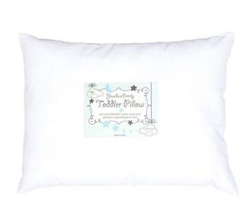 img 3 attached to 👶 YourEcoFamily Toddler Pillows - Organic Shell, 14x19 Size, Loved by Toddlers (White 2 Pack)