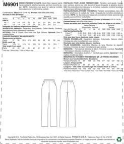 img 3 attached to 👖 McCall Pattern Company M6901 Women's Pants Sewing Template