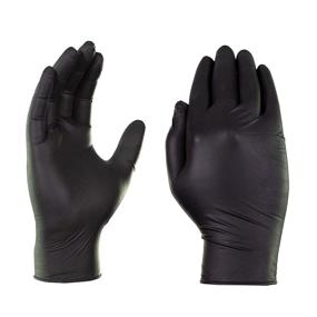 img 2 attached to 🧤 AMMEX GLOVEWORKS Industrial Black Nitrile Gloves, 5 Mil, Size Large, Latex Free, Powder Free, Textured, Box of 100 - Food Safe, Disposable, GPNB46100-BX