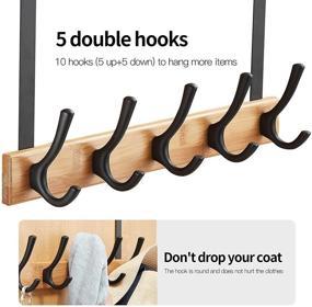 img 1 attached to 🪧 Aluminum Hanging Heavy Duty Hanger Organizer: Neat and Sturdy Solution