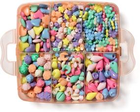 img 3 attached to 🎀 Complete Bead Crafting Kit with Storage Box - Includes 1000+ Assorted Beads - Ideal Gift for Girls