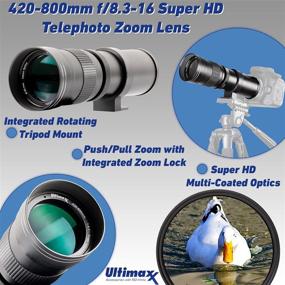 img 3 attached to Ultimaxx 420 800Mm Converter 840 1600Mm Telephoto Camera & Photo