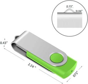 img 1 attached to 📦 Efficiently Store Data with 10 x Enfain 16GB USB Flash Drive Memory Stick Thumb Drives Bulk (MultiColor, 10 Pack)