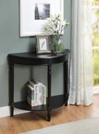 convenience concepts french country entryway table, black – elegant and timeless furniture piece for effortless organization logo