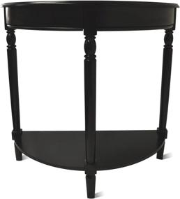 img 2 attached to Convenience Concepts French Country Entryway Table, Black – Elegant and Timeless Furniture Piece for Effortless Organization