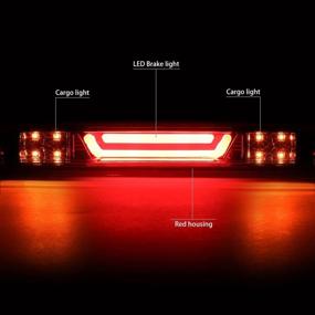 img 2 attached to 🚨 DNA Motoring 3D LED Red Third Brake/Cargo Light for 07-13 Chevy Silverado - Low Power Consumption, Chrome Bar Design