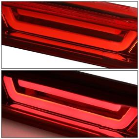 img 1 attached to 🚨 DNA Motoring 3D LED Red Third Brake/Cargo Light for 07-13 Chevy Silverado - Low Power Consumption, Chrome Bar Design