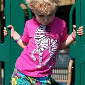 img 2 attached to Peek-A-Zoo Soft Short Sleeve Tee for Baby, Infant + Toddler (0/6M-6T) - Choose from Land Animals and Character Designs