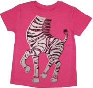 peek-a-zoo soft short sleeve tee for baby, infant + toddler (0/6m-6t) - choose from land animals and character designs logo