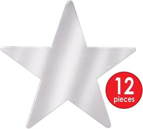 img 2 attached to 🌟 Beistle 57027-S Silver Metallic Star Cutouts: Eye-catching 3-1/2 Inch Decorations, 12 Pieces Per Package