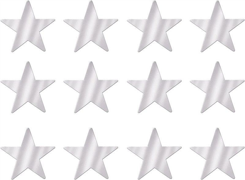 Beistle Metallic Star Cutouts (Gold) Pack of 3