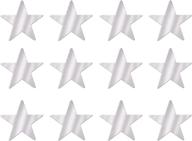 🌟 beistle 57027-s silver metallic star cutouts: eye-catching 3-1/2 inch decorations, 12 pieces per package logo