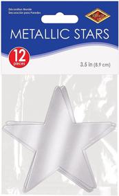 img 3 attached to 🌟 Beistle 57027-S Silver Metallic Star Cutouts: Eye-catching 3-1/2 Inch Decorations, 12 Pieces Per Package