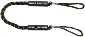 img 1 attached to ⚓️ Premium 2-Pack BoatTector Bungee Dock Lines - 4ft, Black/Gold - Extreme Max 3006.2729