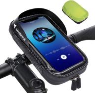 🚲 whale fall 360° rotation bicycle phone mount: touch screen, detachable motorcycle holder with sun visor & rain cover | fits 6.5" phones logo