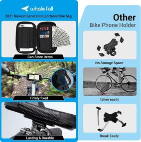 img 2 attached to 🚲 Whale Fall 360° Rotation Bicycle Phone Mount: Touch Screen, Detachable Motorcycle Holder with Sun Visor & Rain Cover | Fits 6.5" Phones