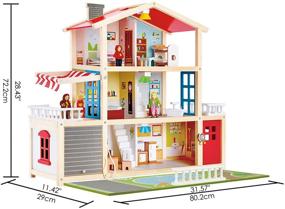 img 3 attached to 🏰 Enhance Playtime with Hape Wooden Family Mansion Accessories: A Perfect Addition for Imaginative Minds
