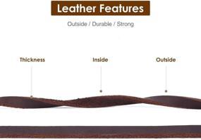 img 4 attached to YIHATA Leather Dog Leash 8 Foot - Heavy Duty Training Leash for 🐶 Large Medium Dogs - Braided Pet Lead Rope for Walking and Training (1/2 Inch, Brown)