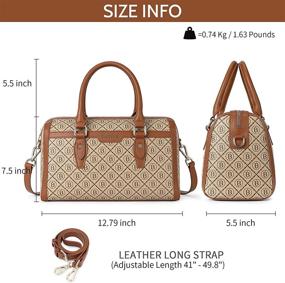 img 2 attached to 👜 BOSTANTEN Designer Handbags: High-Quality Genuine Shoulder Women's Handbags & Wallets