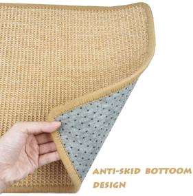 img 2 attached to 🐱 Treasborn Durable Cat Scratcher: Heavy-Duty Sisal Scratching Pad for Cats - Anti-Slip, No Mess - Protect Your Furniture Naturally from Claw Damage!