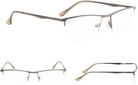 img 3 attached to 👓 Enhance Your Vision with Gr8sight Half-Rim Reading Glasses 3-Pack for Men and Women