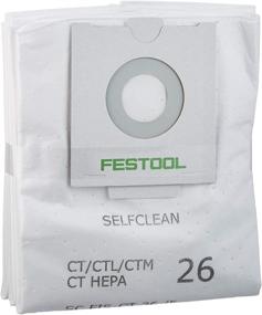 img 4 attached to Festool 496187 CT 26 Selfclean Filter Bag - Pack of 5