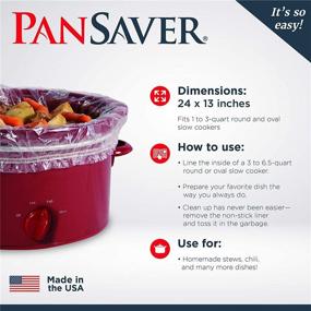 img 3 attached to 🍲 PanSaver Slow Cooker Liners - Sure Fit Band, 4 Count, Fits 3-6.5 qt