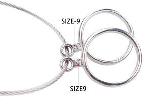 img 1 attached to AmoYoung Stainless Steel Ring Sizer Set - USA Size 1-13 📏 with Half Size Increments - 27 Pieces - Finger Measuring Ring Tool