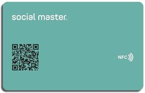 img 4 attached to 📇 Smart Social NFC Tag: Wallet-Sized Digital Business Card for Instant Contact & Social Media Sharing, No App or Fees, iOS & Android Compatible (Aqua)